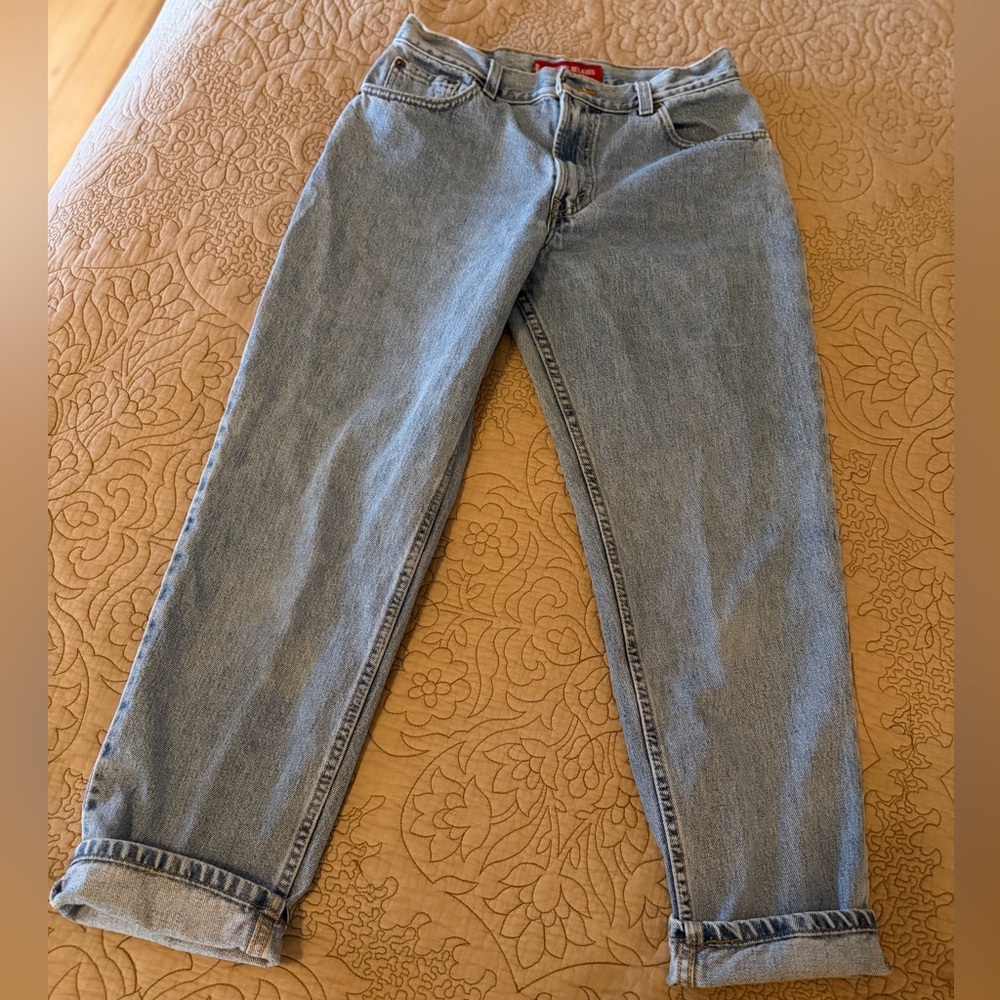 VTG 90s Y2K Levi's 550 Classic Relaxed Fit Worn Wash Jeans, Size 10S - Picture 5 of 13